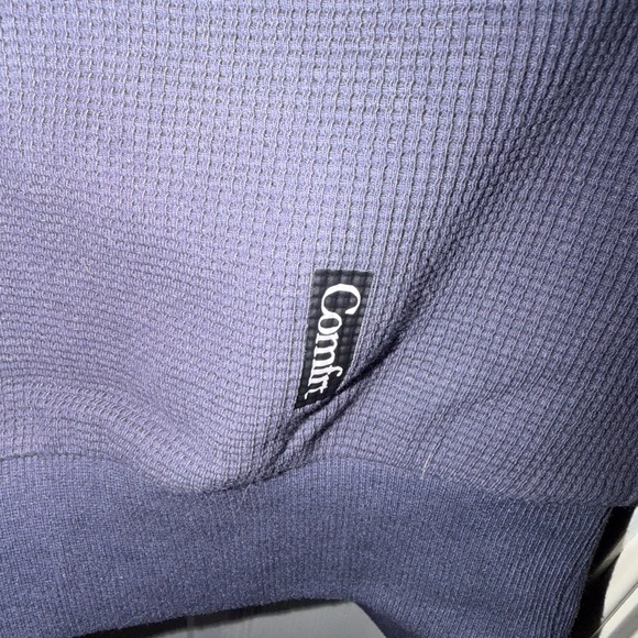 Women's waffle knit lounge long sleeve top - Picture 4 of 6